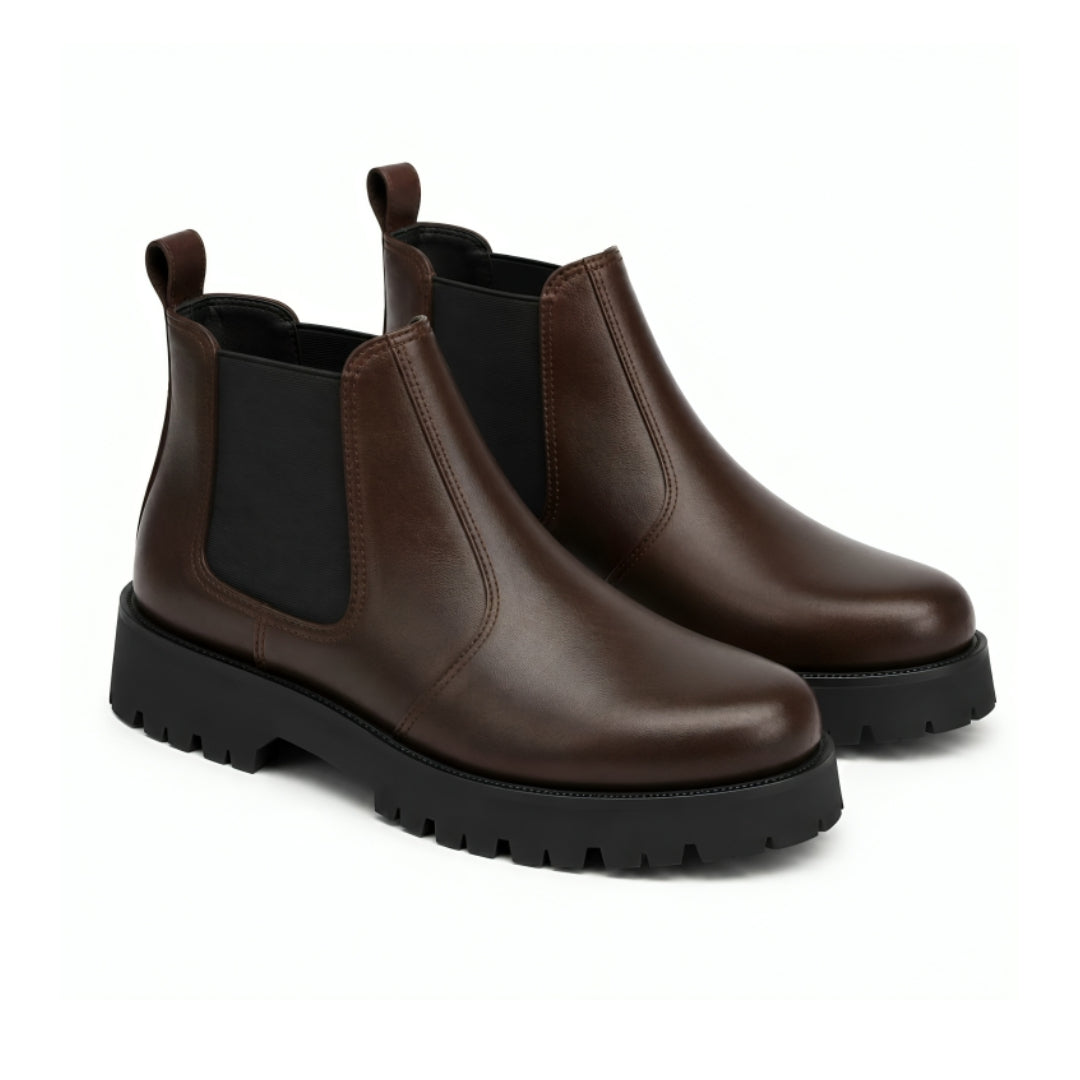 BrownLeather Chunky Chelsea Boot 02