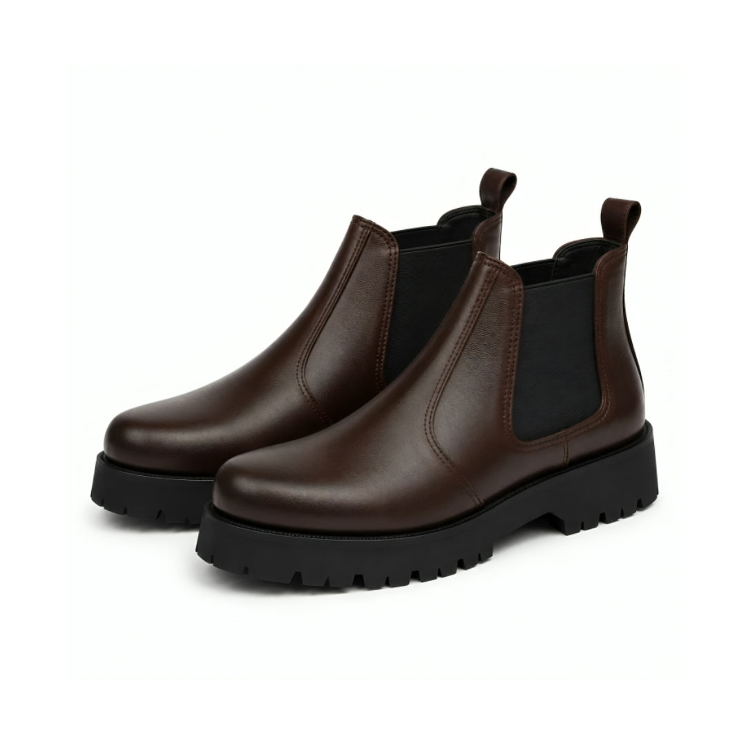 BrownLeather Chunky Chelsea Boot 02