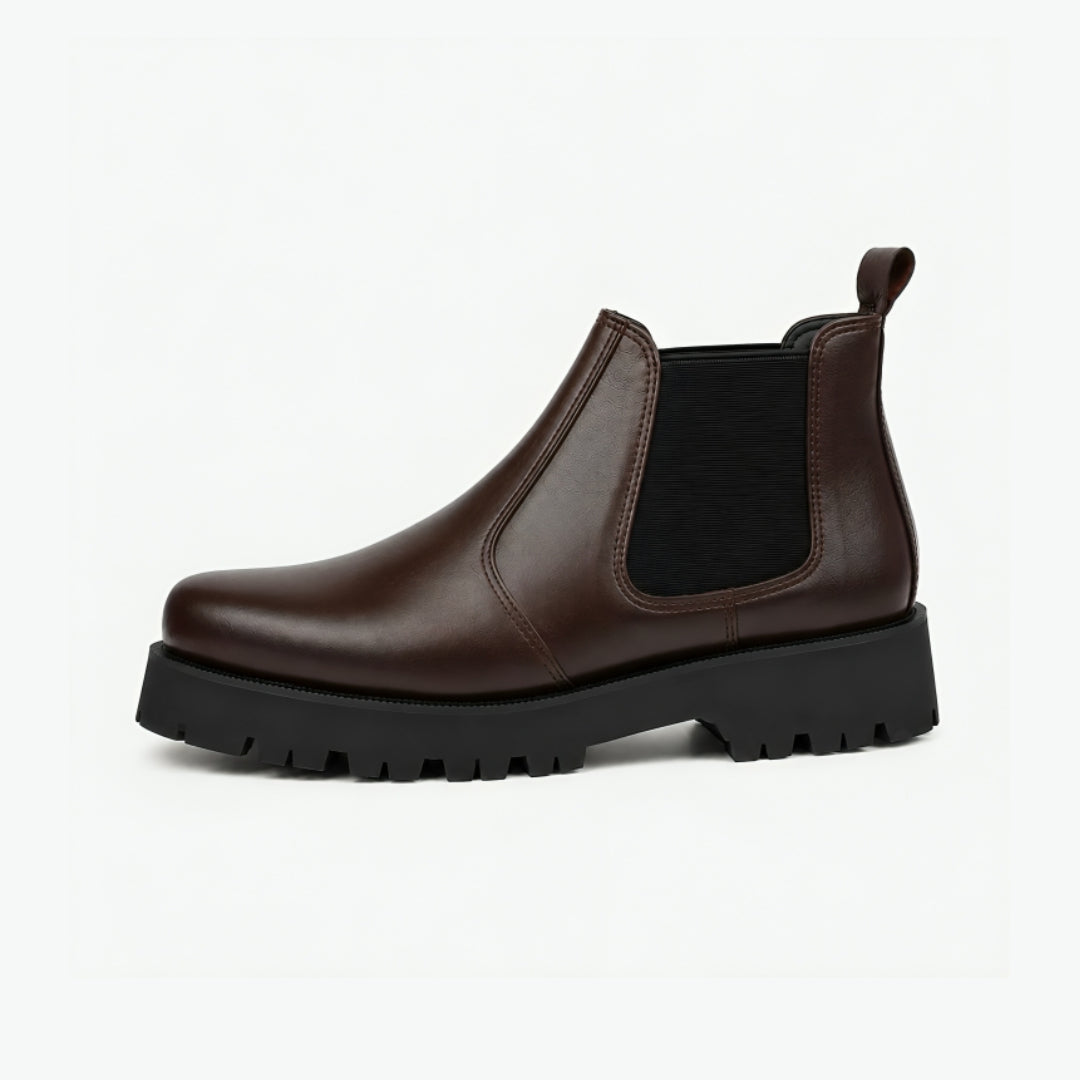 BrownLeather Chunky Chelsea Boot 02